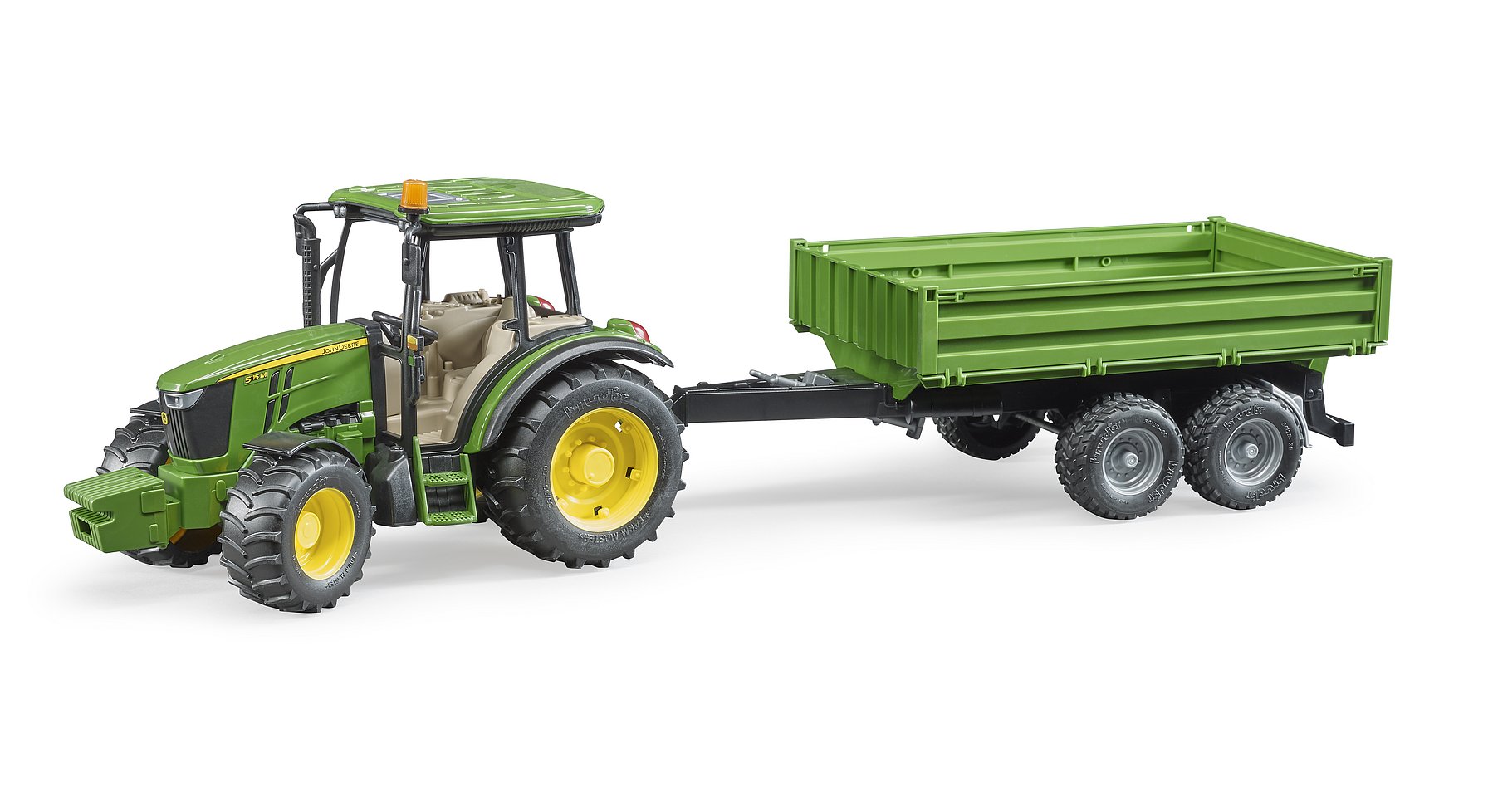 John Deere 5115M and trailer