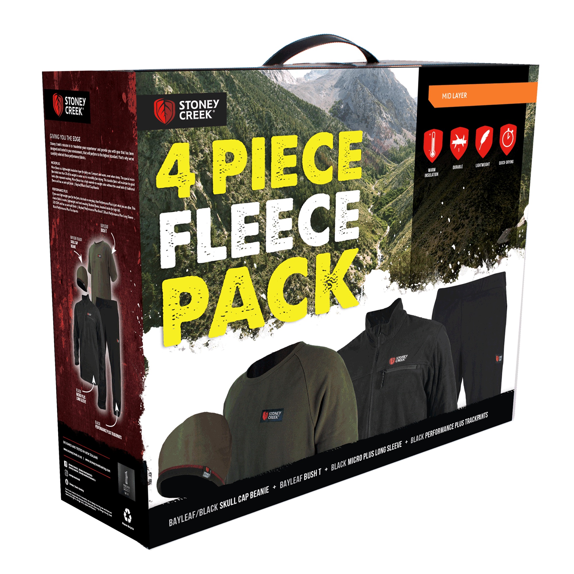 4 piece adult fleece pack